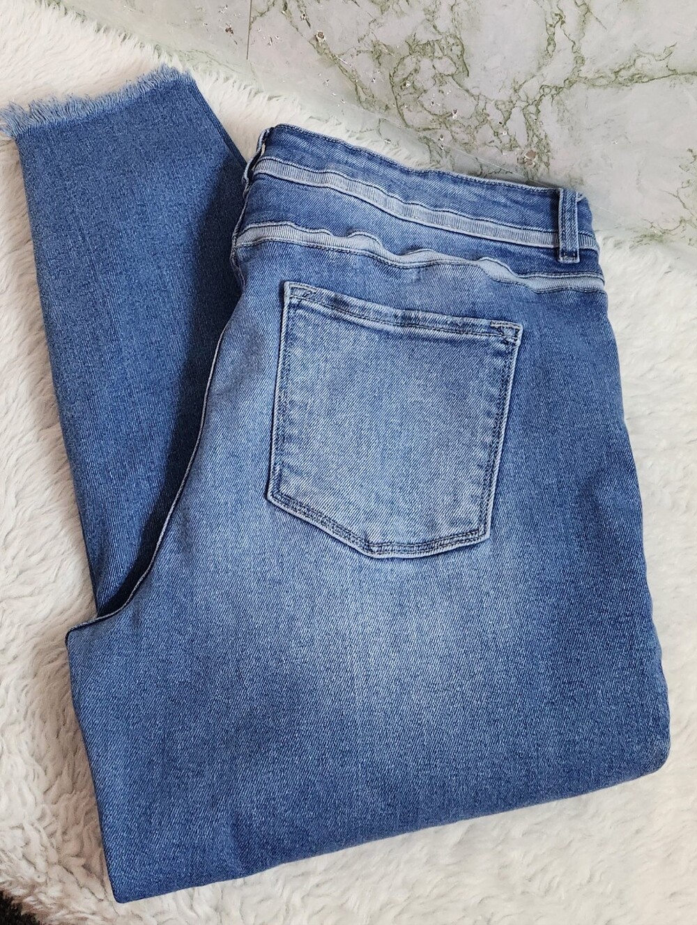KanCan Distressed Tapered Leg Jeans